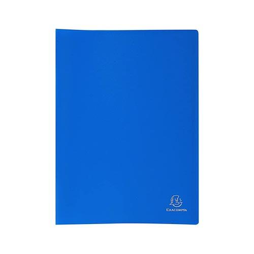 Photo de Album de présentation noir - 20 pochettes - Bleu - Exacompta