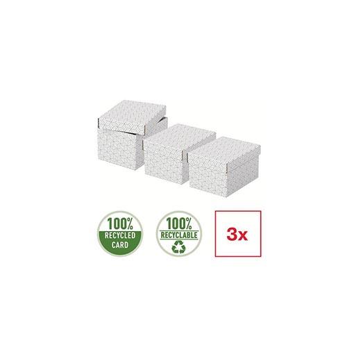 Photo de Boîte de rangement Design 200x150x255mm - Blanc - Esselte