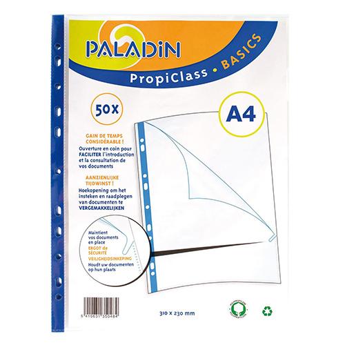 Photo de Pochette perforée lisse Comfor  - lot 50 - Transparent - Paladin