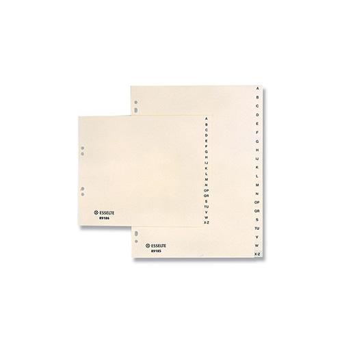 Photo de Intercalaires carton A-Z - Blanc - Esselte