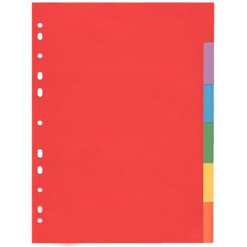 Photo de Intercalaire carton 6 touches - Multicolore