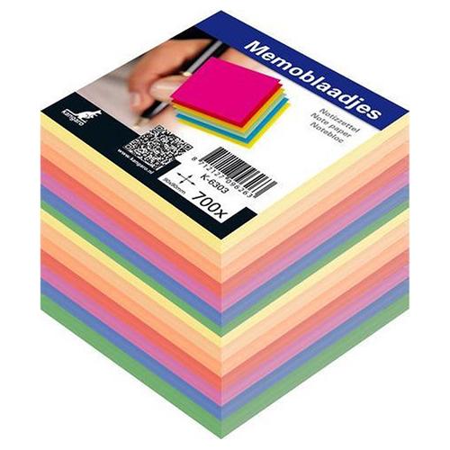 Photo de Bloc cube papier arc-en-ciel - Kangaro