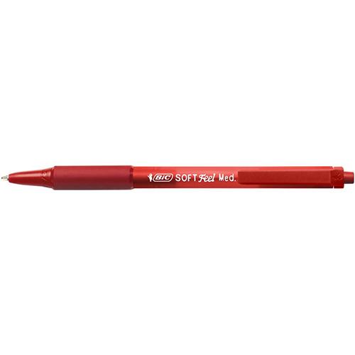 Photo de Stylo bille rétractactable - Soft feel  - Rouge - Bic