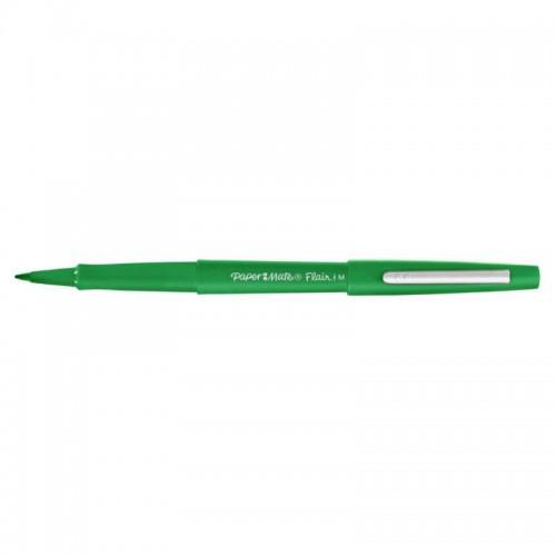 Photo de Feutre nylon - pointe large - Flair - Vert - Papermate