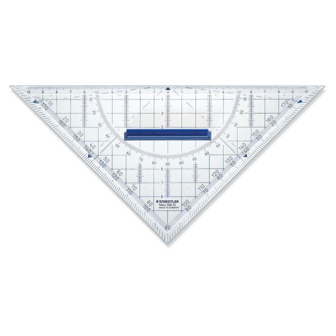 Photo de Equerre rapporteur - 22 cm - transparent - Staedtler