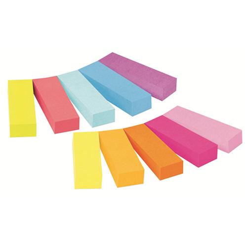 Photo de Post-it index 44.4 x 12.7mm assorti - 10x50 - Multicolore - Post-it
