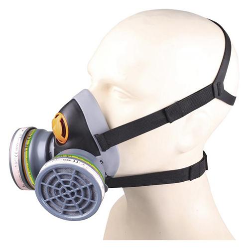 Photo de Kit Masque FFP3 + 2 galettes filtrants + 2 pré-filtres M6400 - Noir - Deltaplus