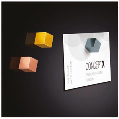 Photo de Aimants cube pour tableau verre - Multicolore - Sigel