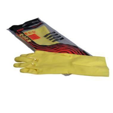 Photo de Gant de ménage latex jaune - taille XL 