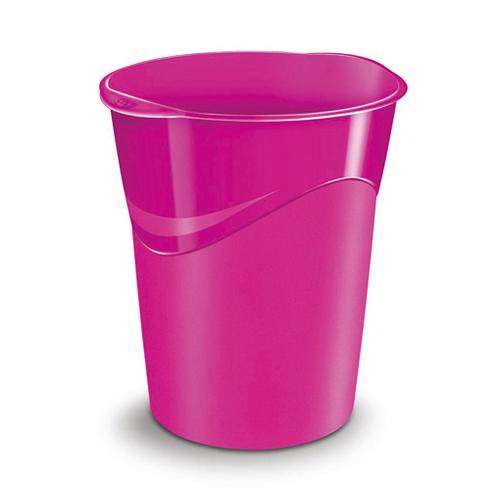 Photo de Corbeille à papier Gloss - 14 L - Rose - Cep