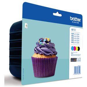 Photo de BLISTER 4 TONERS BROTHER - LC123VALBP