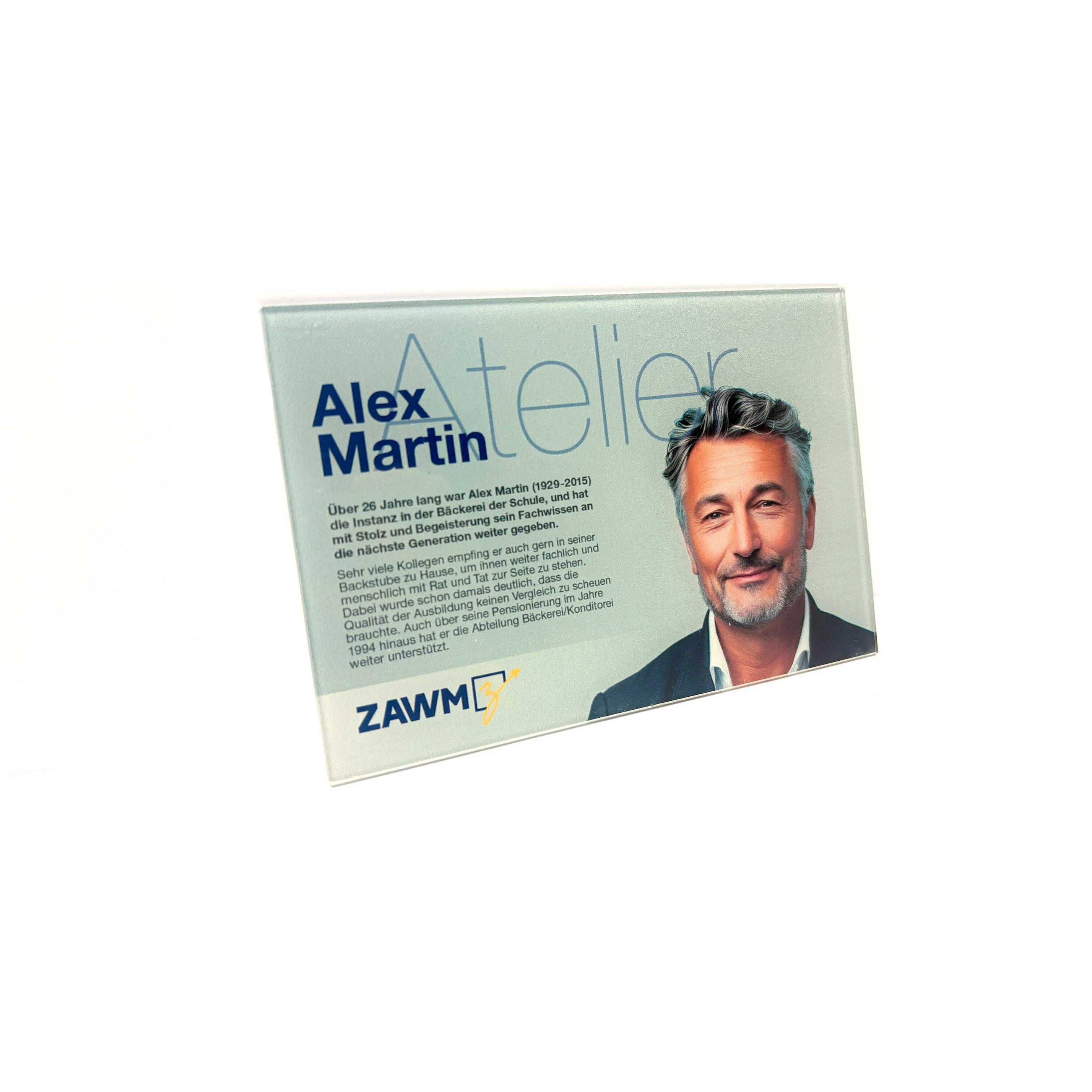 Photo de Plaque signalisation gravée plexi imprimé 400x300mm + carte